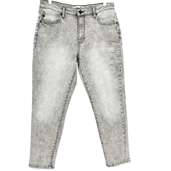Kancan Women's Denim Jeans Size 30 Regular Fit High Rise Ankle Stretch Grey NWOT - Picture 1 of 12